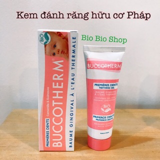[Chính Hãng] Kem đánh răng hữu cơ trẻ em pháp Buccotherm Gel chăm sóc răng miệng hữu cơ cho bé 50ml Ecocert