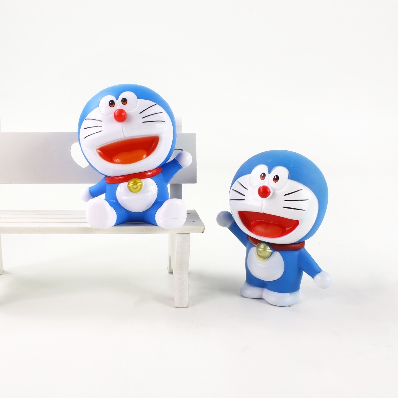 Set 2 Đồ trang trí Đồ Chơi Nhân Vật Trong Phim Hoạt Hình Doraemon