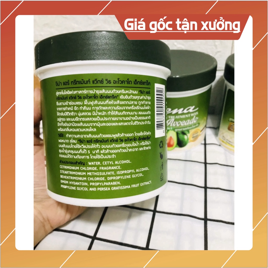 Kem ủ tóc Jena Hair Treatment Wax VỊ BƠ- Thái Lan (500g)