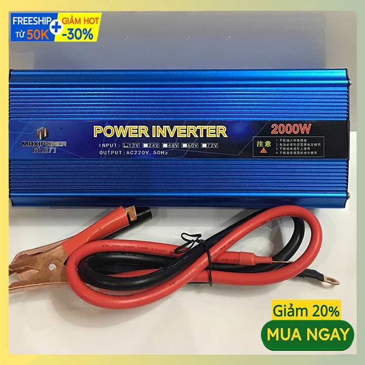 Bộ kích điện inverter 2000W 12V sang 220V