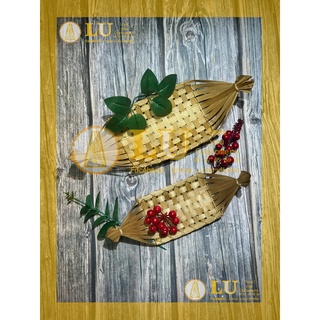 Thuyền tre đựng hoa quả đồ ăn chụp hình decor | LU