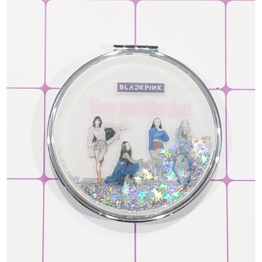 Gương nước chảy kim tuyến Blackpink in hình GNI2 gương 2 mặt