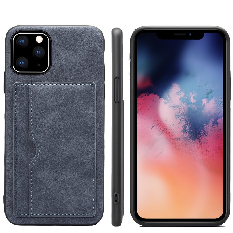 KDS Ốp Điện Thoại Da Có Ngăn Đựng Thẻ Cho for iphone 15 Pro Max 14 Plus