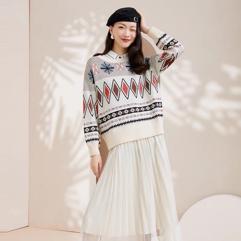 Áo len hoạ tiết