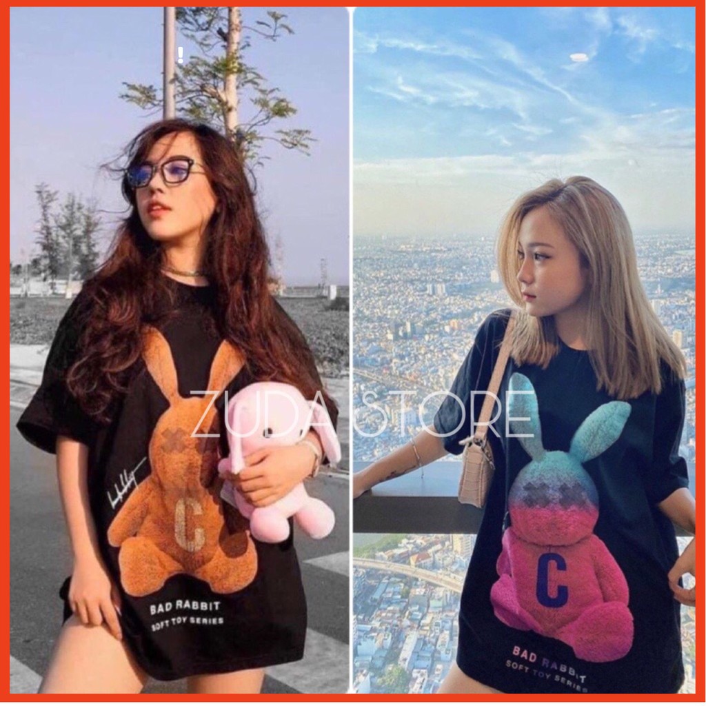 [CAO CẤP]Áo Thun Tay Lỡ Nam Nữ BAD RABBIT🌸Unisex🌸In hình BAD RABBIT🌸ZUDA STORE
