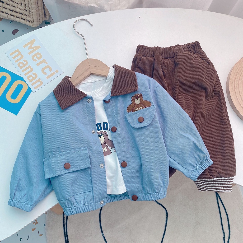 Set Đồ Vest Phong Cách Thời Trang Xuân Thu 2022 Cho Bé Trai