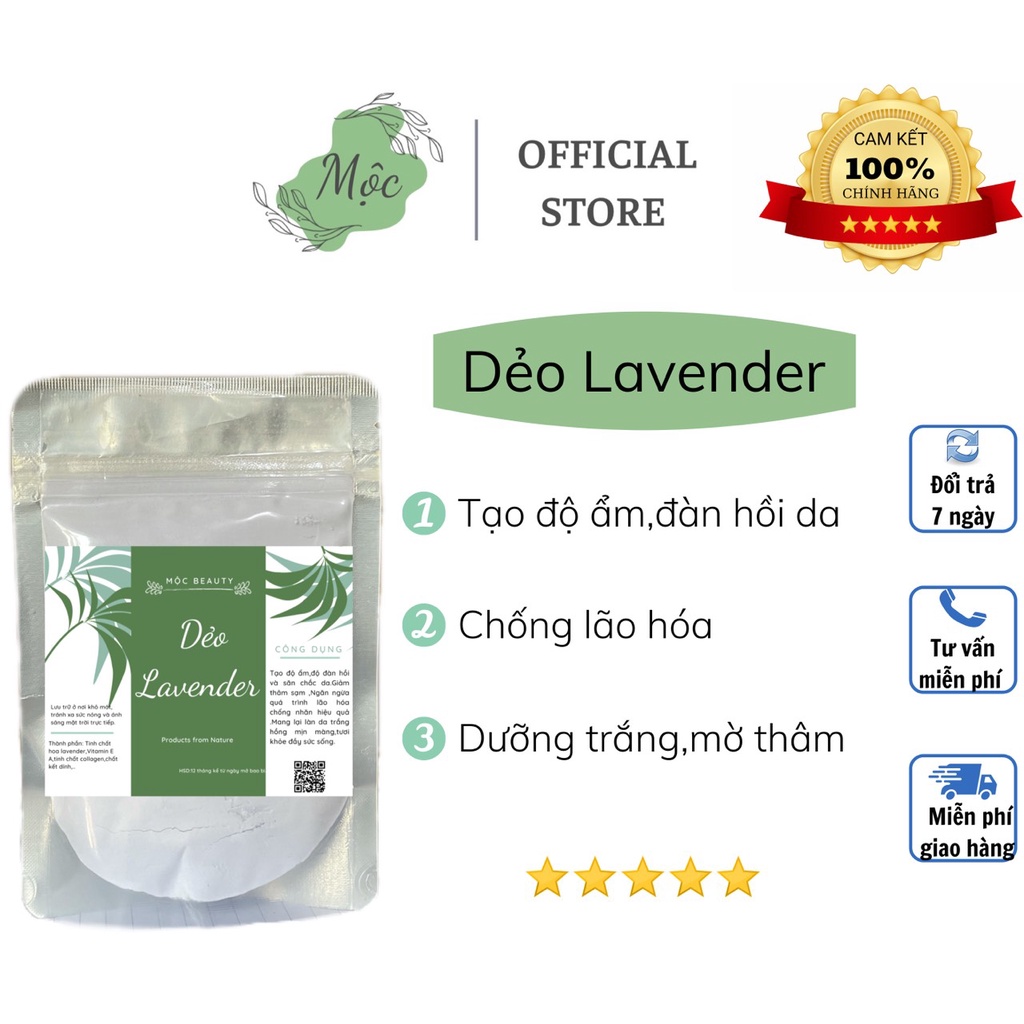 100gr Bột dẻo lavender