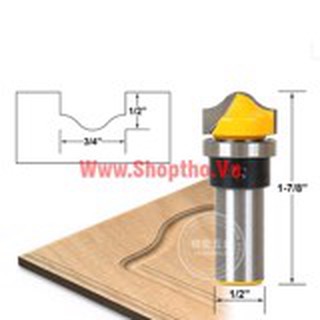 Mũi phay giả pano bi trên - Colet 12.7mm