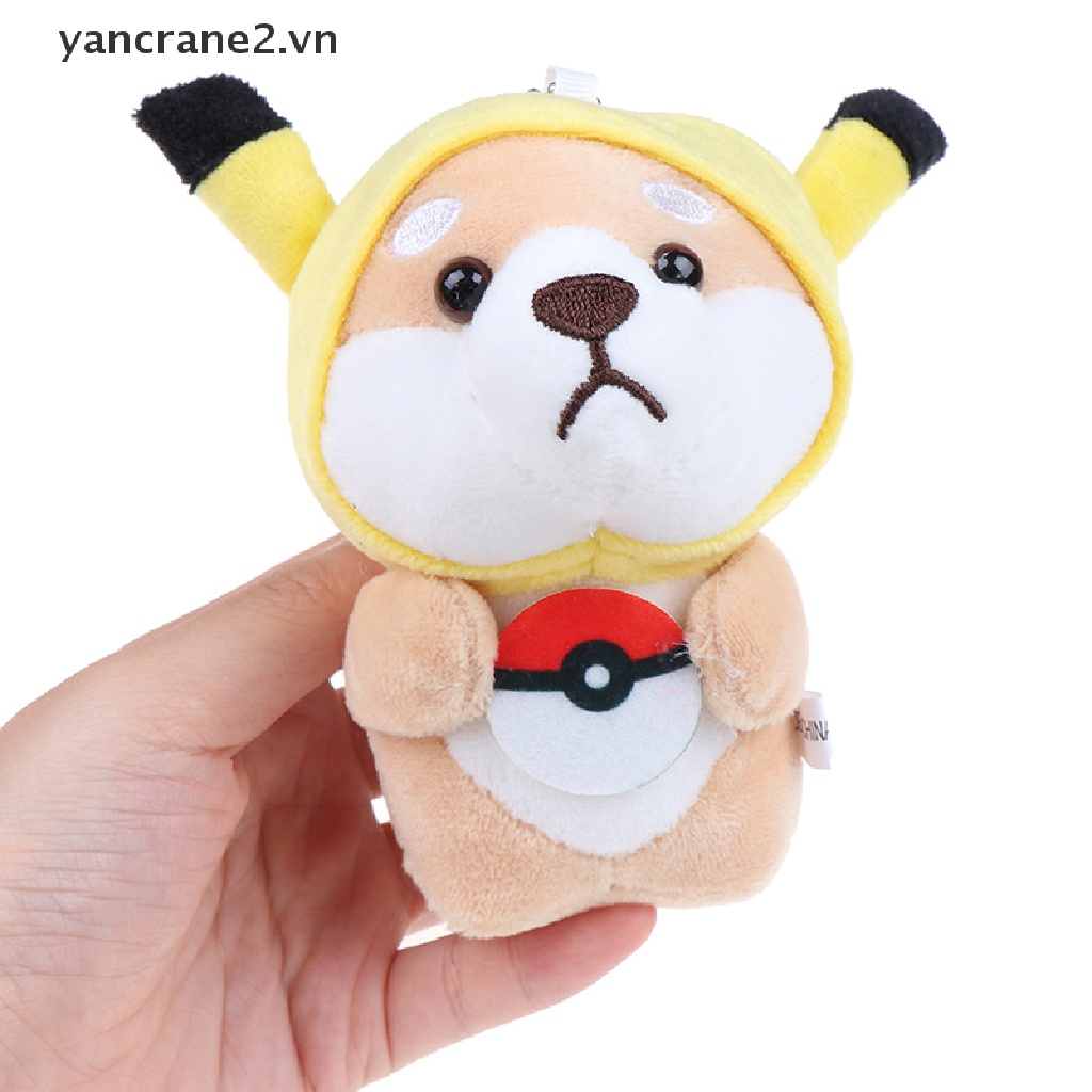 Chú chó shiba nhồi bông mềm mại đáng yêu 12cm