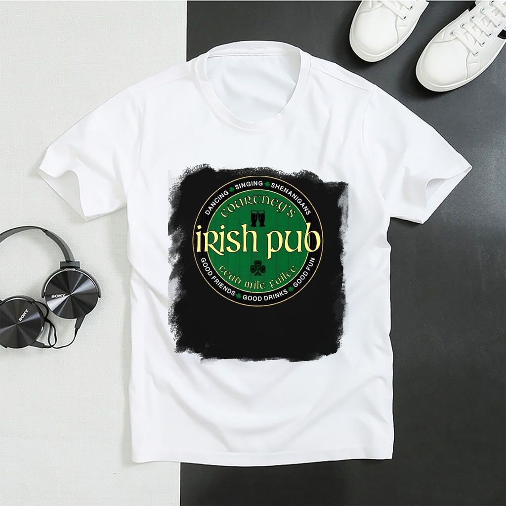 Áo Thun In Hình - Courtney S Irish Pub St Patrick S Day P Courtney S Irish Pub St Patrick S Day P - 