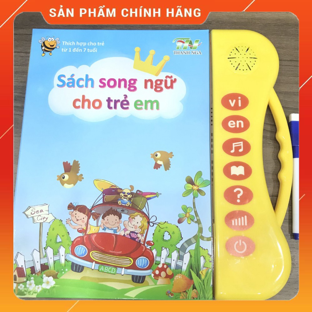 [Phiên Bản Mới nhất] Sách Nói Điện Tử Song Ngữ Anh- Việt Giúp Trẻ Học Tốt Tiếng Anh