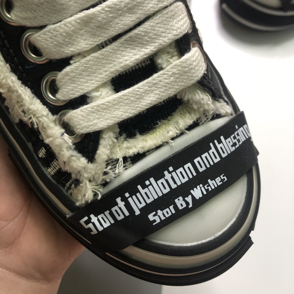 Giày Xvessel Dior Phong Cách Ăn Mày, Giày Thể Thao CV Rách Đế Gỗ Cá Tính, Tăng Chiều Cao 5 cm Bảo Hành Keo 12 Tháng | BigBuy360 - bigbuy360.vn