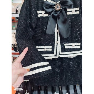 SET DẠ TWEED KÈM NƠ TIỂU THƯ