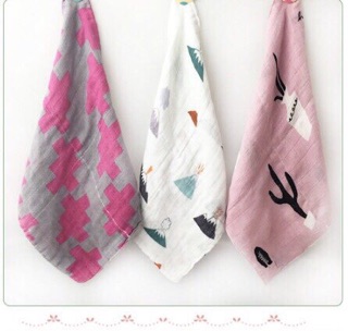 Set 3 khăn sợi tre muslin 4 lớp