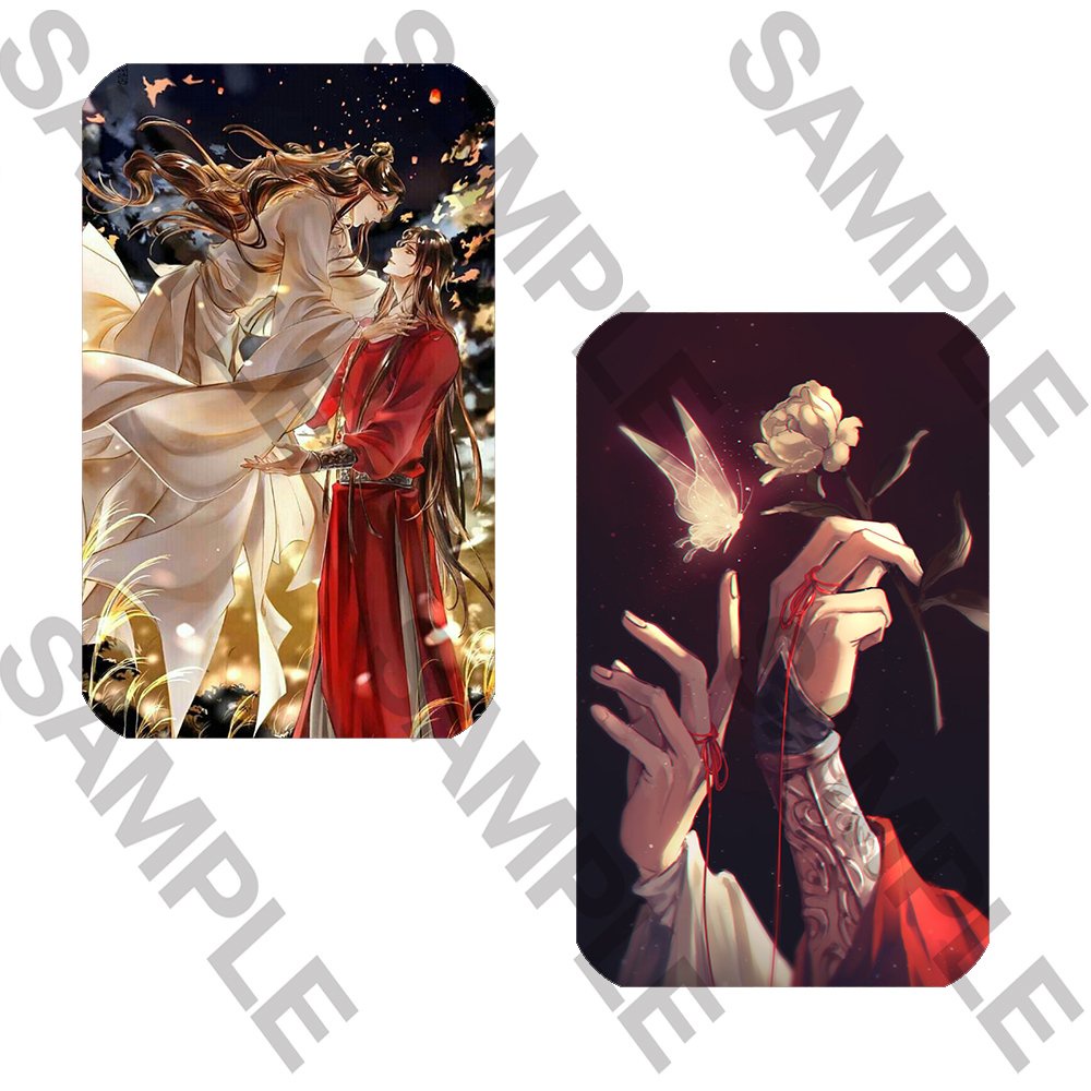 Ảnh card bo góc in hình Thiên quan tứ phúc Hoa Thành Tạ Liên thẻ bo viền 5*8cm anime chibi sưu tầm