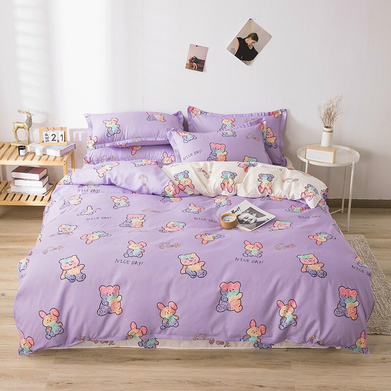 Bộ chăn ga gối ❤️SALE❤️ Cotton POLY Sunny-chăn mền,drap giường,vỏ gối nằm. | BigBuy360 - bigbuy360.vn