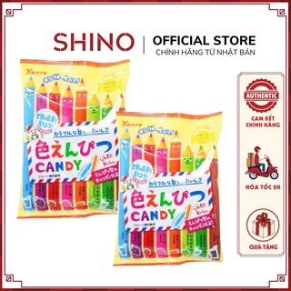 Kẹo candy trái cây, kẹo hình bút chì kanro 80g