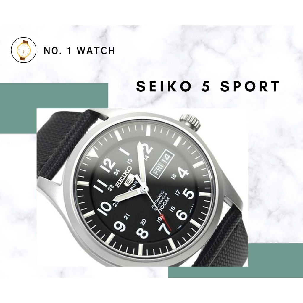 [HÀNG CHÍNH HÃNG] Đồng hồ nam Seiko 5 Sport quân đội