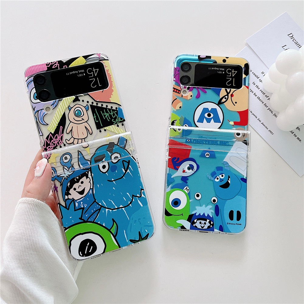 Ốp Điện Thoại Chống Sốc Họa Tiết Graffiti Disney Cho Samsung Galaxy Z Flip 4 Z Flip 3 5G