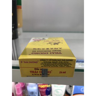 DẦU GỪNG THÁI DƯƠNG chai 24ml