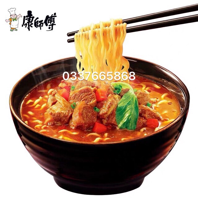 1 THÙNG 24 GÓI MỲ TÔM BÒ CAY MÀU ĐỎ (24 x 100gr)