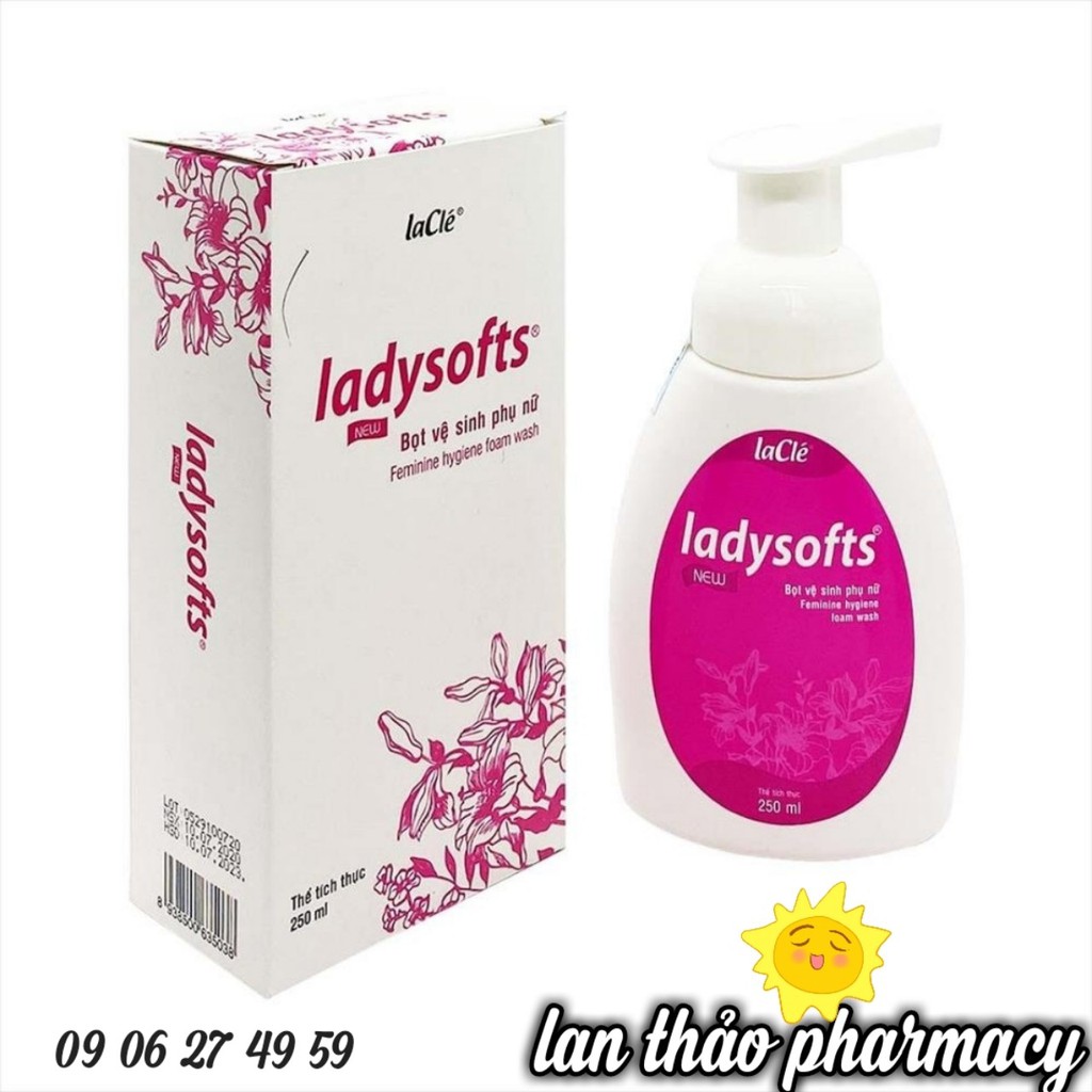 DUNG DỊCH VỆ SINH DẠNG BỌT LADYSOFTS NEW CHAI 250ML