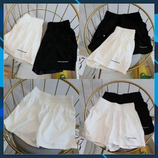 Quần short unisex_quần đùi đũi chun thêu siêu Hot