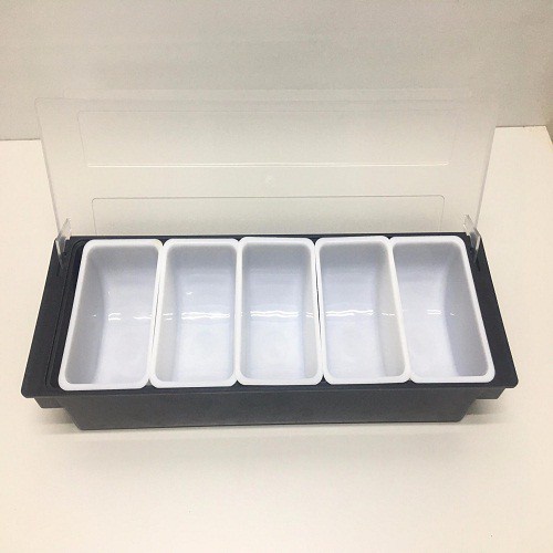 Khay đựng topping, đựng thạch nhựa cao cấp 3-4-5-6 ngăn chứa