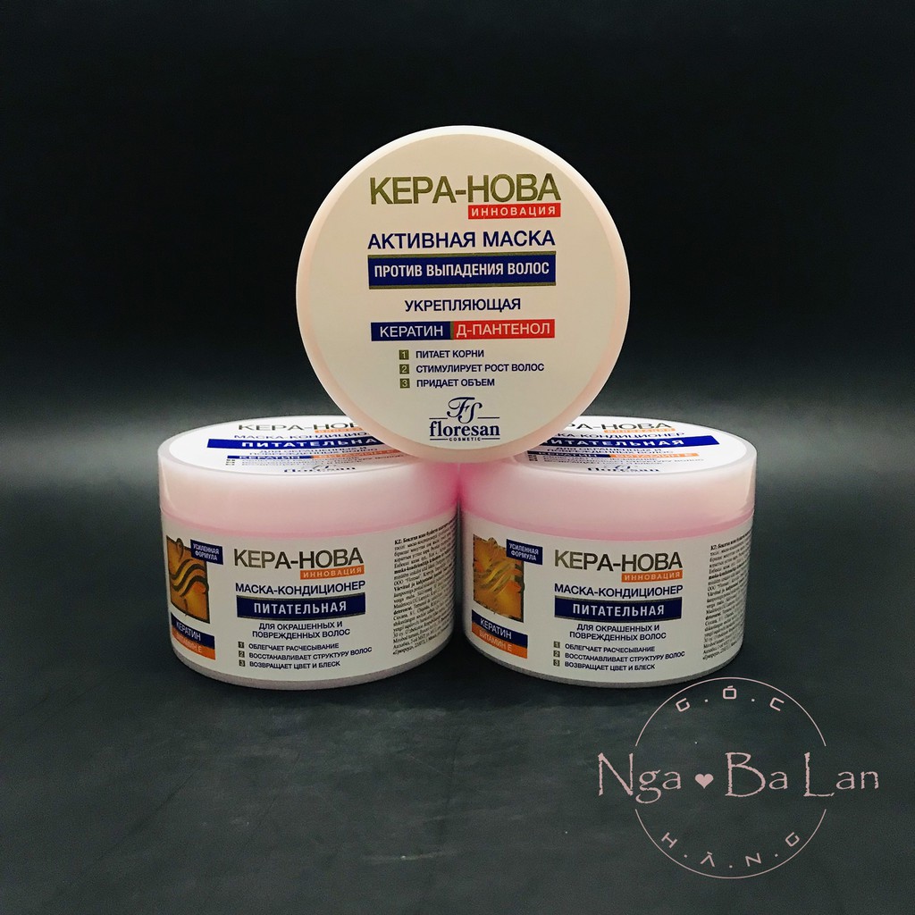 Ủ tóc Floresan Keratin Complex Tăng cường và Tăng trưởng 450ml Hàng nga