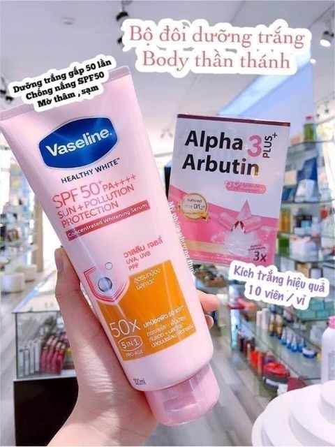 Viên kích trắng da Alpha ArButin