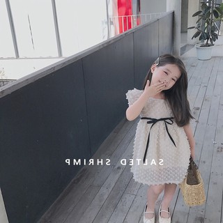 Váy voan công chúa tay bồng