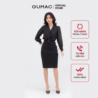 Chân váy bút chì nữ GUMAC ôm body VB873, công sở thanh lịch, trẻ trung