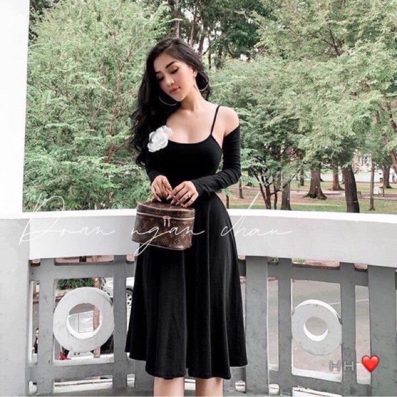Váy Thiết Kế💄 Váy Siêu Hot kèm Hoa Cài 💃🏻💃🏻💃🏻💃🏻 | BigBuy360 - bigbuy360.vn
