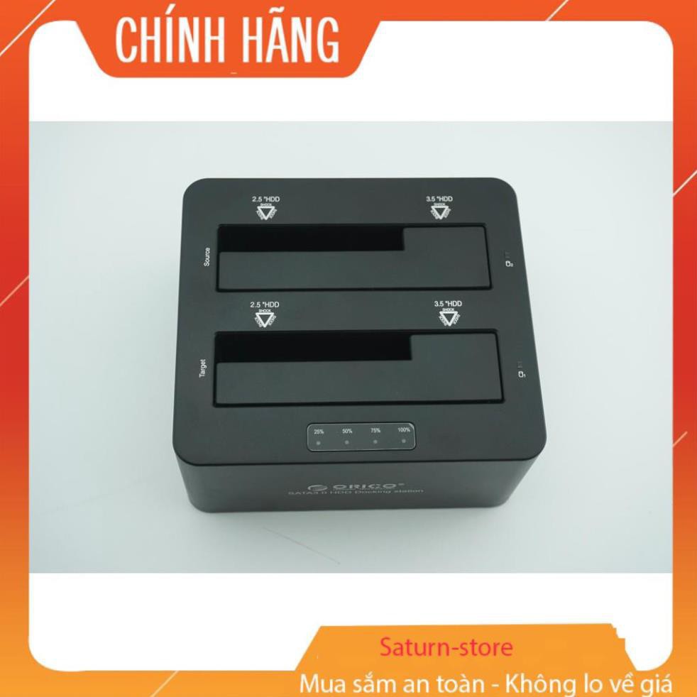 ( Xả kho sập sàn) Dock ổ cứng,Đầu chép ổ cứng đôi Orico 6629US3-C  - bảo hành uy tín