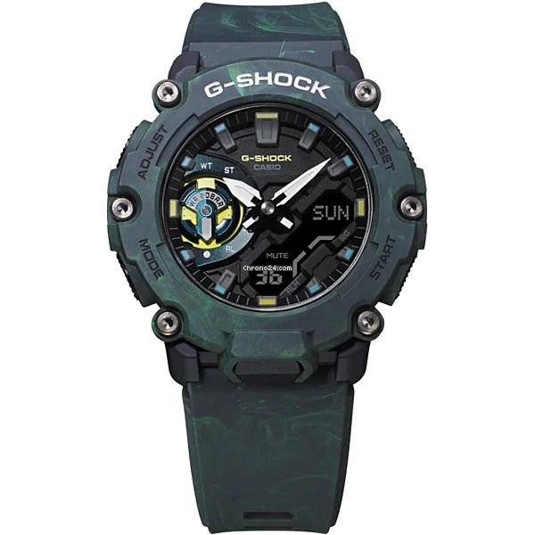 Đồng Hồ Casio Nam Dây Nhựa GSHOCK GA-2200MFR-3A Chính Hãng