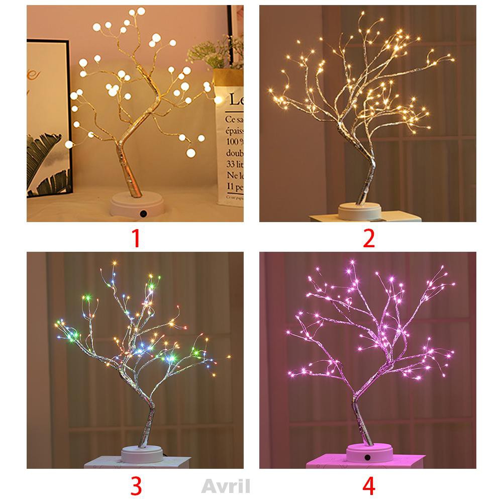 Đèn Led 36 Bóng 108 Bóng Hình Cây Bonsai Trang Trí Sinh Động