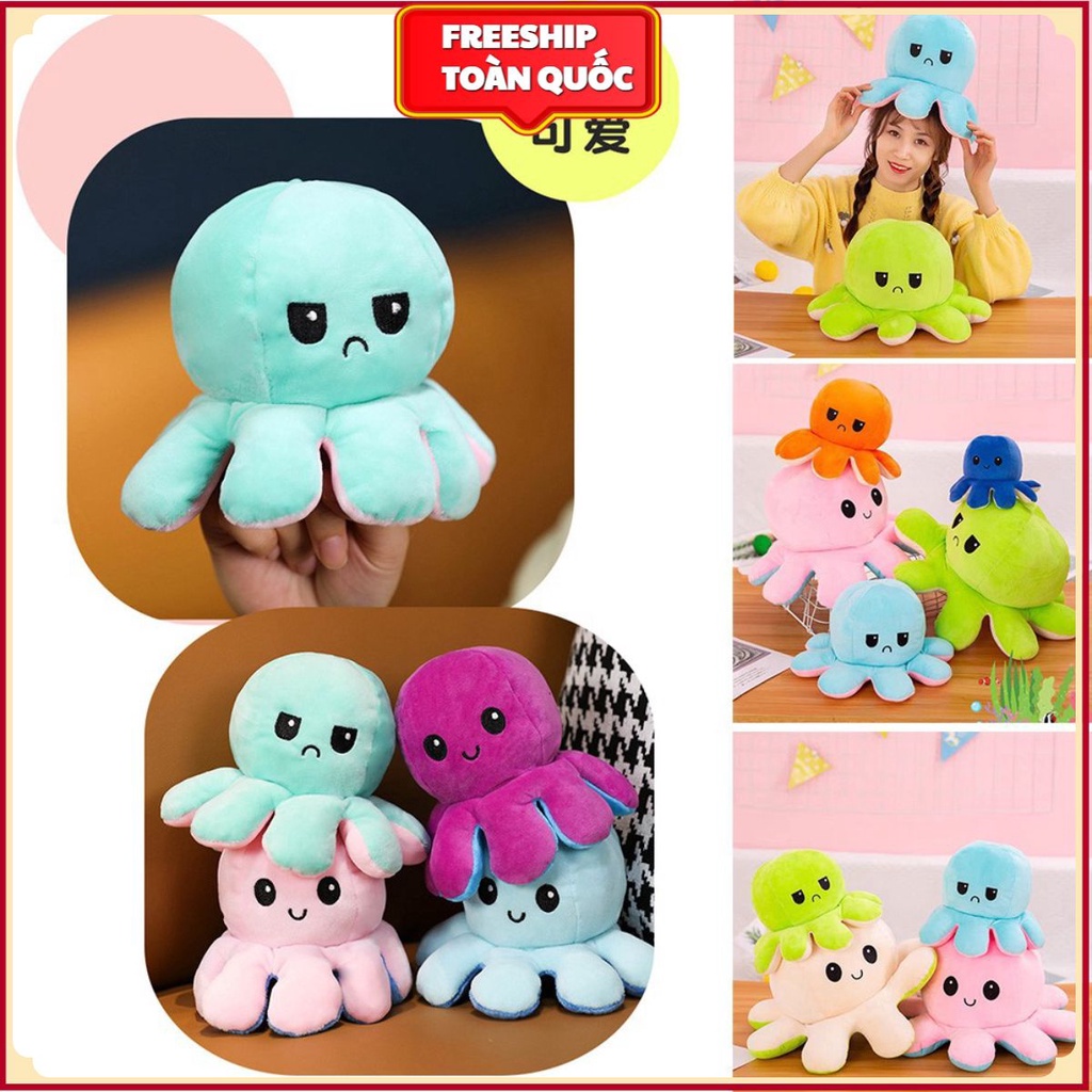Bạch Tuộc Cảm Xúc 2 Mặt Cảm Xúc Đồ Chơi Bạch Tuộc Có Thể đảo Ngược Tâm Trạng Bạch Tuộc Sang Trọng . .