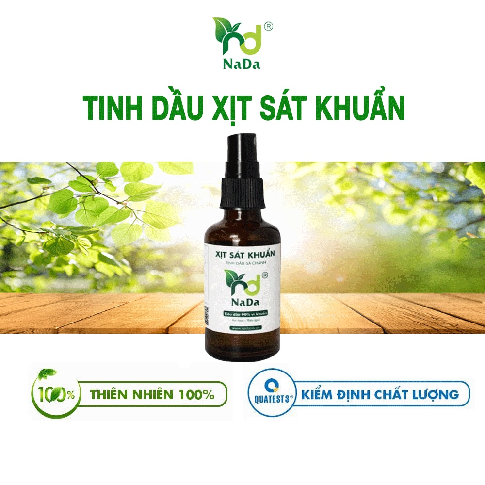 Tinh dầu Xịt Rửa Tay cao cấp Nada Oils | Bảo vệ da tay | Sát khuẩn