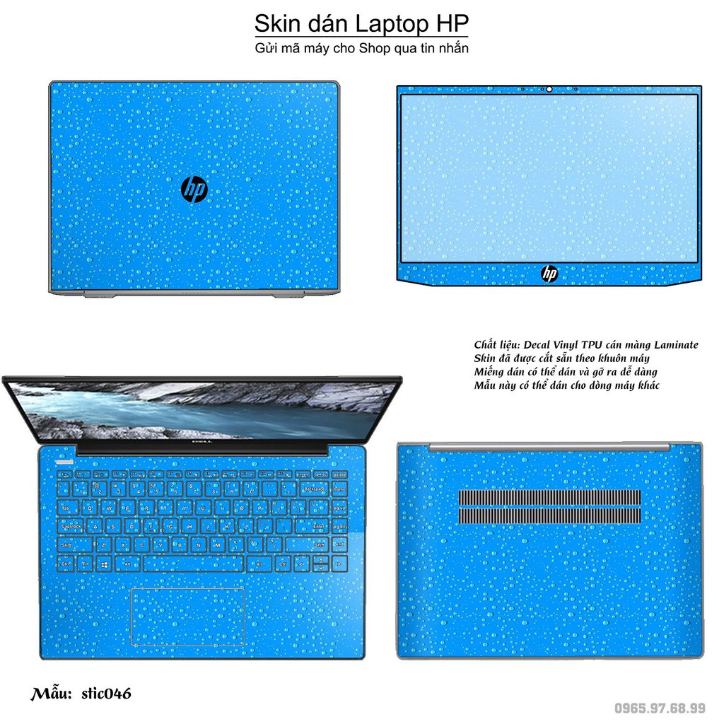 Skin dán Laptop HP in hình Hoa văn sticker nhiều mẫu 8 (inbox mã máy cho Shop)