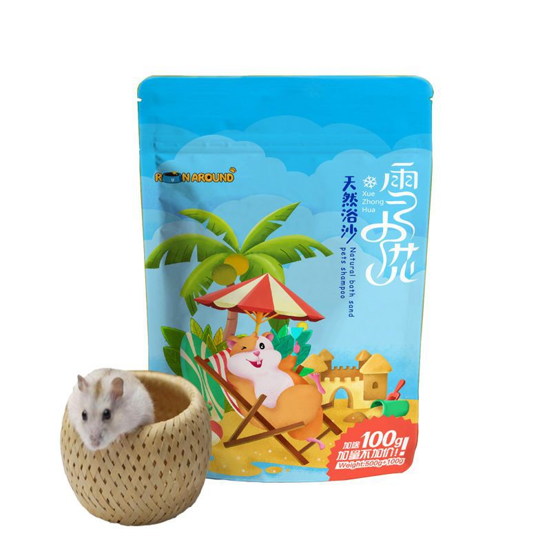 [Run Around]Cát tắm Silica cao cấp 600g cho hamster