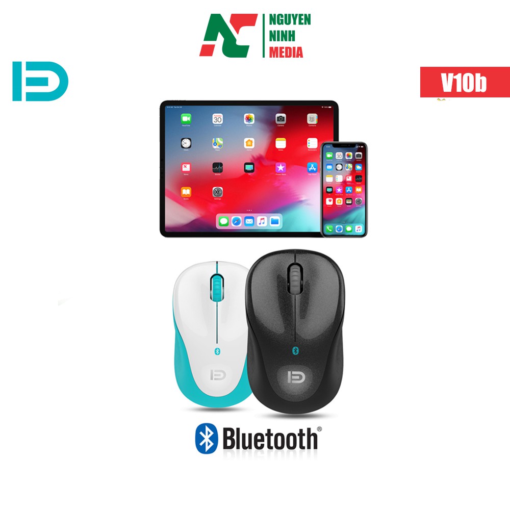 Chuột Bluetooth Không Dây Dành Cho iPhone, iPad Forter V10b - Hàng Chính Hãng