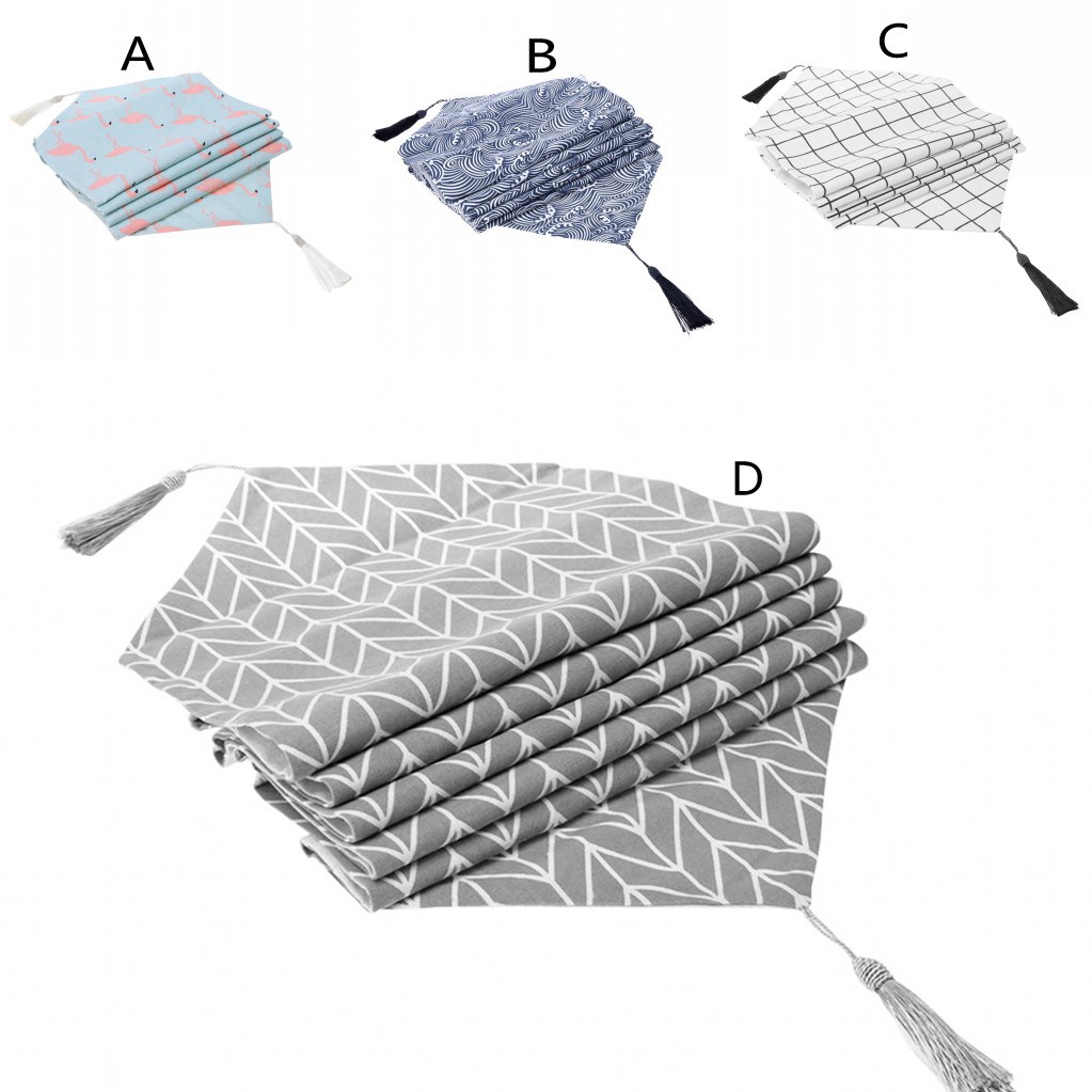 Khăn Trải Bàn Vải Lanh Cotton Phong Cách Bắc Âu