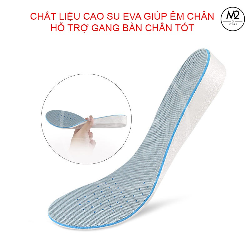 Cặp lót giày tăng chiều cao cao su độn đế tăng 1,5-3cm - Loại nguyên bàn chân - L13