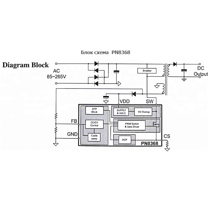 5 IC PN8368 - 8368 7 CHÂN DÁN, IC NGUỒN HÀNG MỚI