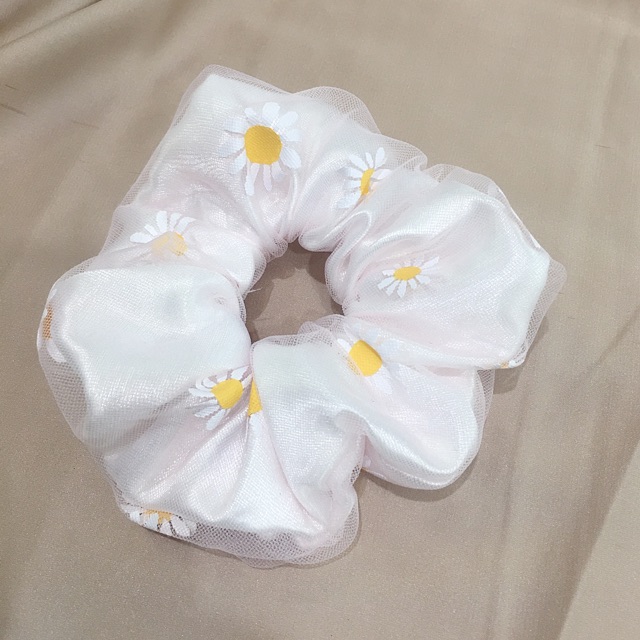 Dây buộc tóc scrunchies 2 lớp hàng đẹp,phụ kiện tóc nữ nhiều mẫu