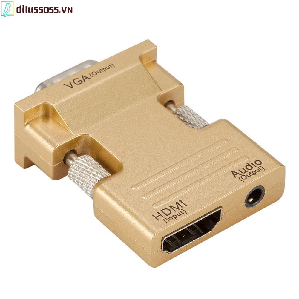 Đầu Chuyển Đổi Âm Thanh Hdmi-Compatible Sang Vga Hỗ Trợ Đầu Ra Âm Thanh 1080p