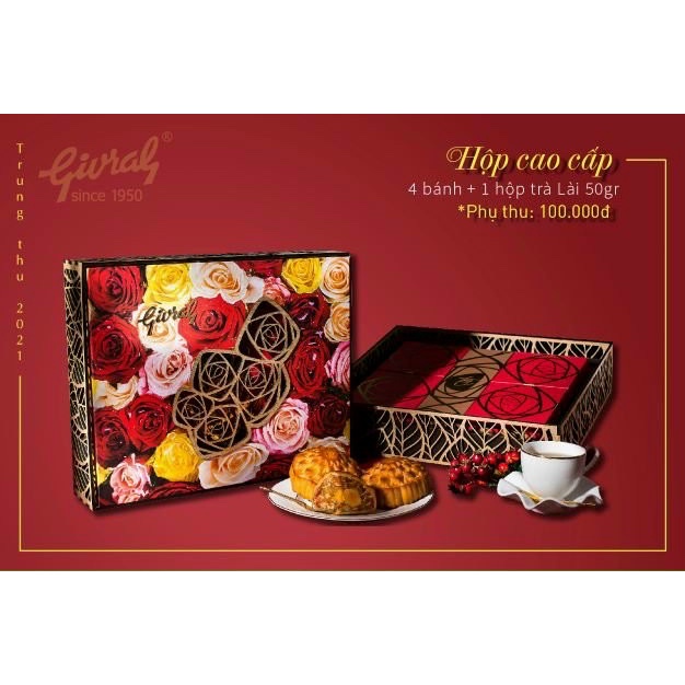 Bánh trung thu givral tết đoàn viên hôp cao cấp