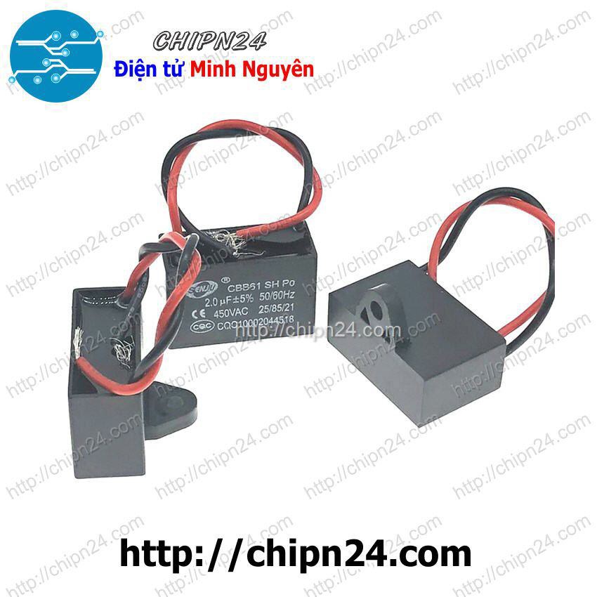 [1 CON] Tụ quạt CBB61 2.5uF 450V