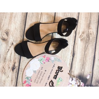 SANDAL DA LỘN KHÓA GÓT SAU - 4CM