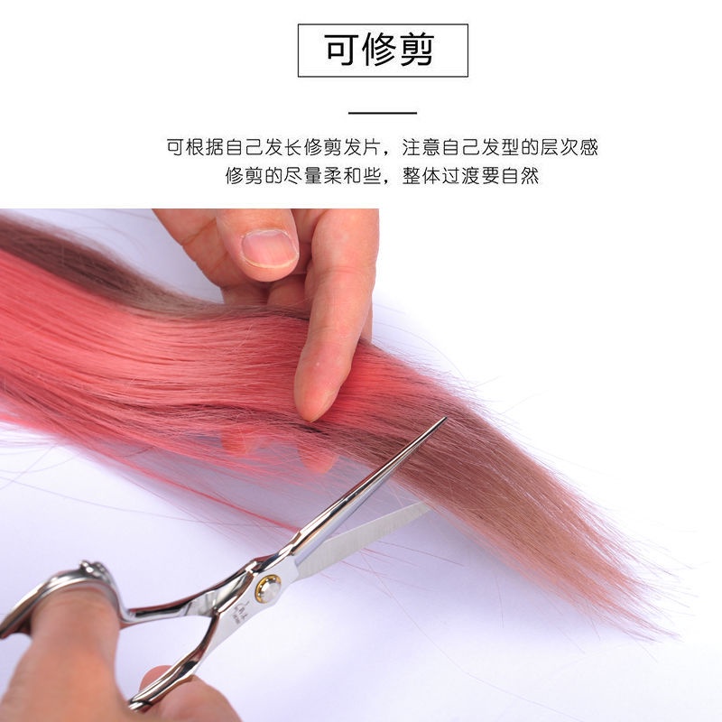 Tóc Giả Nhuộm Màu Dài Xoăn Tự Nhiên Cho Nữ